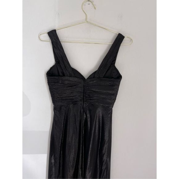 BADGLEY MISCHKA Black Metallic Special Occasion Party Dress Size 4 - Picture 3 of 7